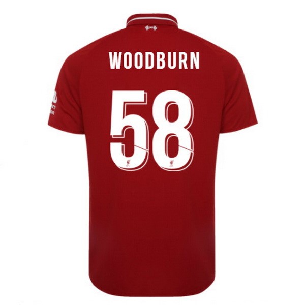 Camiseta Liverpool Replica Primera Ropa Woodburn 2018/19 Rojo